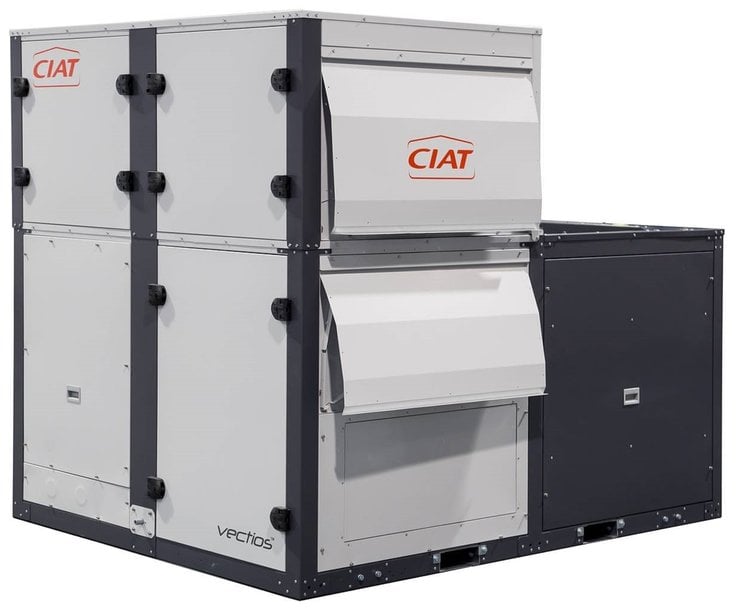 Eficiencia energética con CIAT Vectios™, la nueva generación de unidades compactas tipo rooftop